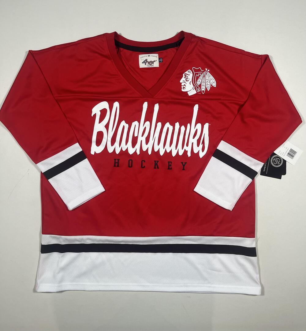 New Chicago Blackhawks Jersey Womens XL Red NHL Hockey G-III Carl Banks